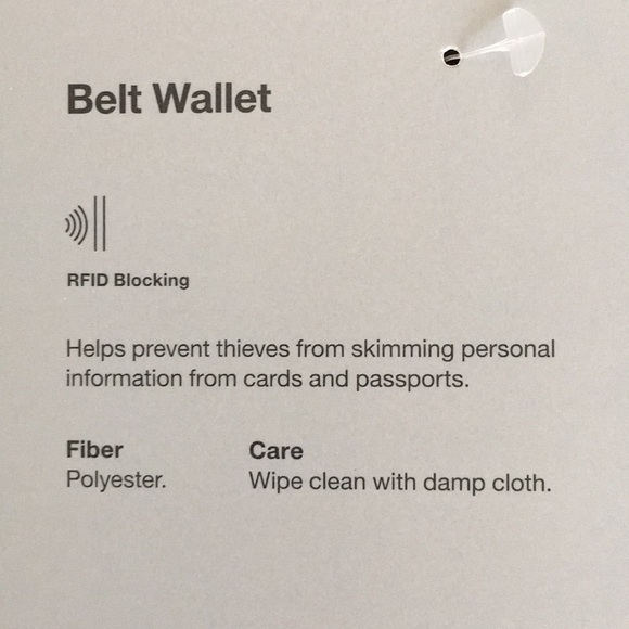 New Gray Belt Wallet RFID Blocking Soft Fit to 38” Traveling Concerts Etc - Picture 7 of 7